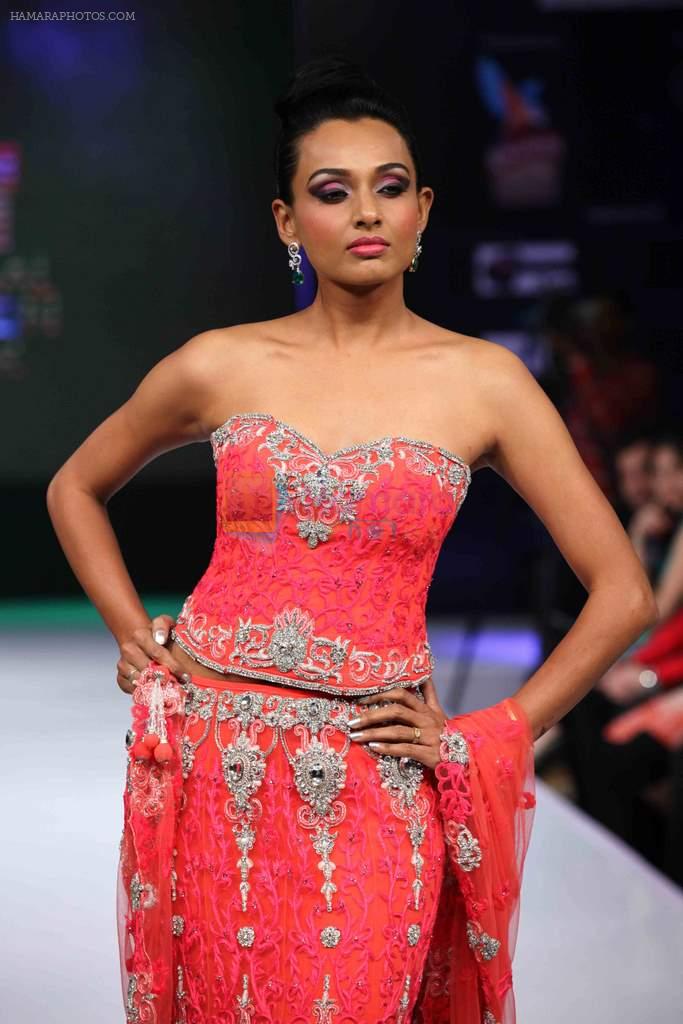 Reshmi Ghosh walks for designer AD Singh at Bengal Fashion Week day 2
